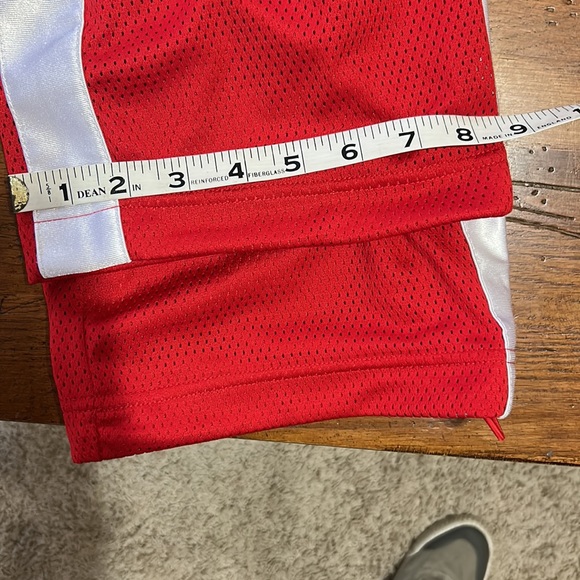 NIKE❤️BASKETBALL MESH Women’s PANTS Drawstring Red & White Medium (8-10) - Picture 9 of 15
